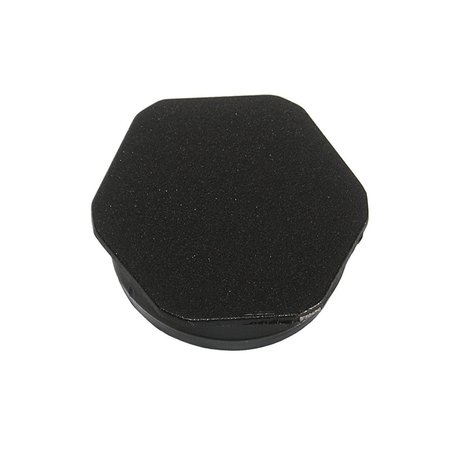 VISIPAK CLOSURE-HEX PLUG-1-3/8"-HDPE-BLACK, 1000PK 077991